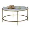 thumbnail image 2 of Gold Coast Faux Marble Round Coffee Table, 2 of 5