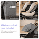 thumbnail image 4 of Carriola Yei Gris Tipo Bastón Con Asiento Reclinable Descansabrazos Capota y Diseño Plegable, 4 of 9