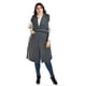 thumbnail image 1 of Chaleco largo con textura Roman Fashion Gris oscuro Talla 40, 1 of 6