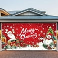 thumbnail image 6 of Hometravel Christmas Garage Door Decor, Merry Christmas Printed Hanging Cloth, Festive Outdoor Garage Banner for Seasonal Display and Holiday Atmosphere, 6 of 6