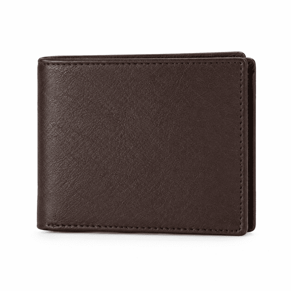 Sky Fashion - Classic Brown Slim Fold Wallet with Multiple Card and Cash Compartments