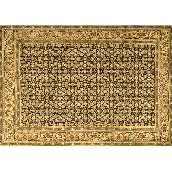 Ahgly Company Indoor Rectangle Persian Brown Traditional Area Rugs, 5' x 7'