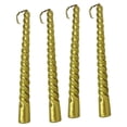 thumbnail image 1 of 4 velas largas en espiral sin humo para mesa de comedor, bodas, color dorado Oro, 1 of 9