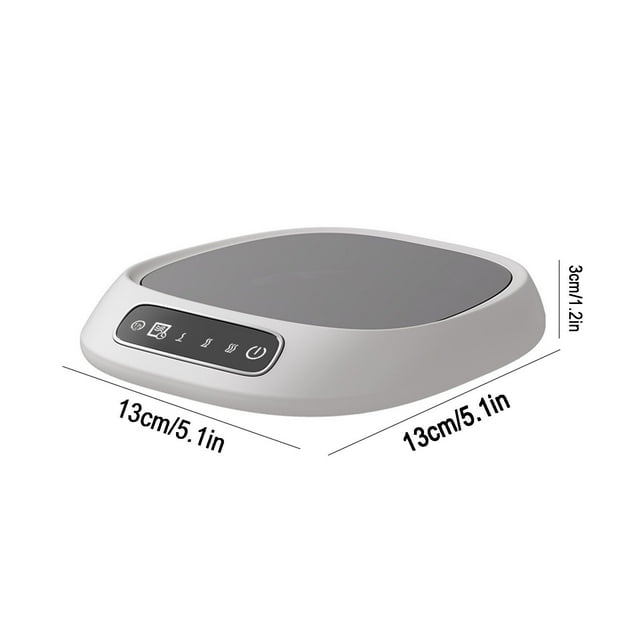 Coffee Mug Warmer with 3 Temperature Settings, USB Powered, 10 W, Auto Shutoff Timer up to 8 Hours, Compatible with Ceramic Glass Stainless Steel Cups