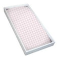 thumbnail image 1 of Kushies Flannel Fitted Change Pad Sheet - Pink Lattice, 1 of 3