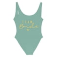 thumbnail image 4 of MKLEKYY Trajes De Baño Mujer Short Women Fashion Letter Print Piece Swimsuit Sexy Bikini Swimwear Bathing Sleeveless Backless Swimsuit 2122, 4 of 4