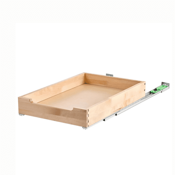 Pull Out Cabinet Organizer, Soft Close Sliding Wood Shelf, Heavy-Duty Slide Out Drawer for Kitchen, Pantry & Bathroom, 17"W x 21"D