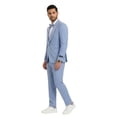 thumbnail image 2 of Tazzio Skinny Fit Shawl Lapel 2 Piece Spring Suit Set Includes Bowtie, 2 of 3
