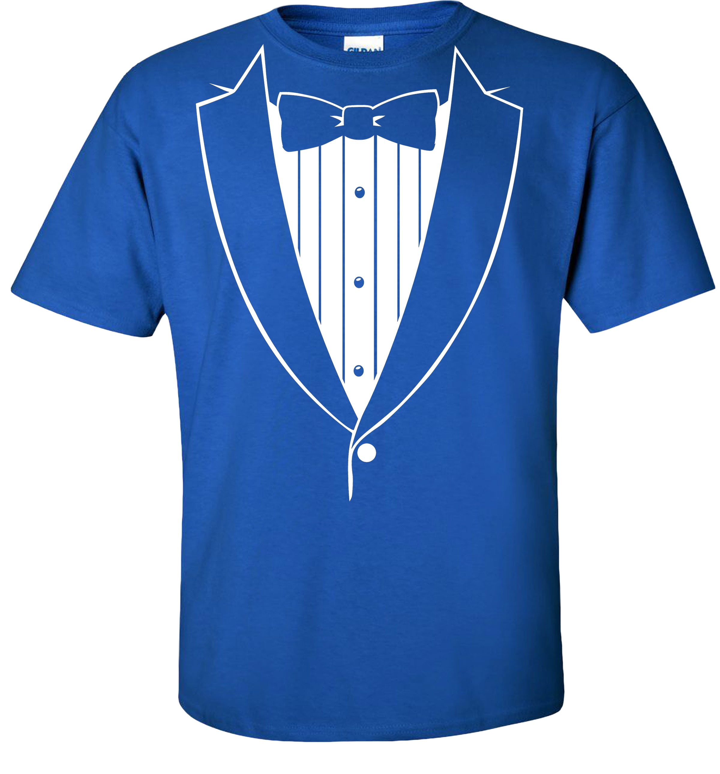 tuxedo t shirt with real bow tie