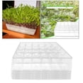 thumbnail image 1 of Bandejas de plántulas - Bandejas de germinación de plástico para inería Bandejas de tapones reutilizables propagador pa 5 piezas L Macarena Jardinera de vivero, 1 of 8