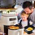 thumbnail image 5 of 200pcs 8.5 Inch Perforated Unbleached Square Air Fryer Liners,Steaming Parchment Liner, Parchment Paper for Air Fryer, No Burn, Easy Cleanup…, 5 of 5