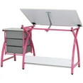 thumbnail image 6 of Studio Designs Comet Center Plus Drawing Table with Padded Stool 2 Piece Set Pink & Spatter Gray -, 6 of 19