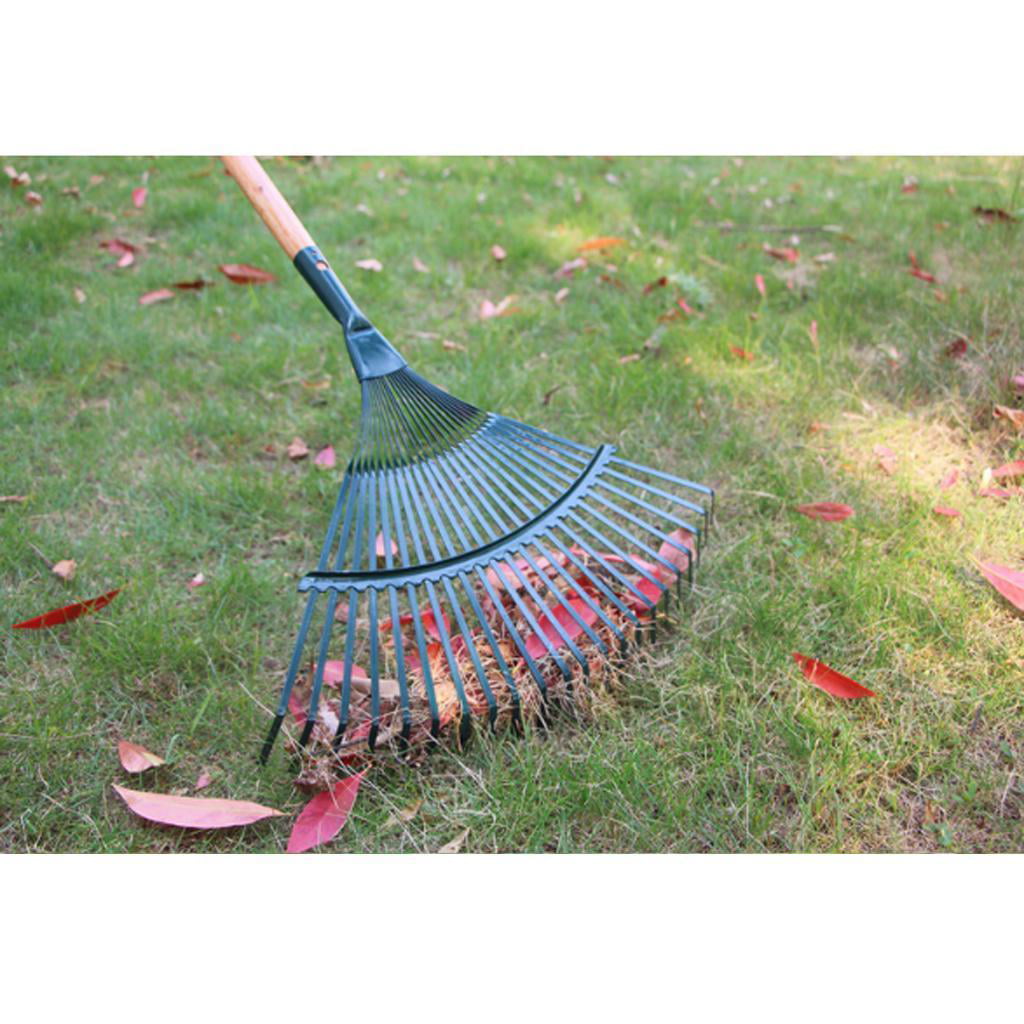 Teeth Steel Metal Rake Head Heavy Duty Replacement Lawn Leaves Garden 22 