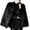 Black, variant on ATOGUTA Girls' Full-Zip Fleece Jacket Faux-Fur Jacket Coat Winter Snowday Thick Warm Fashion Cool Clothes Black, Size 1T-11