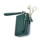 thumbnail image 2 of Cartera corta Qarigey de piel sintética INS con cierre de cremallera verde negro, 2 of 6