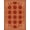 Rust Red Cream, Pattern 3, variant on ODIKA 2'x3' Washable Doormat Orange Fall Vintage Terracotta Farmhouse Boho Scrollwork Floral Lattice Medallion Design for Entryway, Kitchen, Laundry Room, Non-Slip, Low Pile