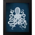 thumbnail image 2 of Fab Funky 20x24 Black Modern Framed Museum Art Print Titled - Octopus 9, White, 2 of 5