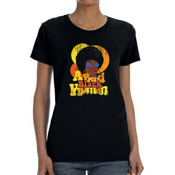 A Proud Black Woman Shaped T-Shirt Women -Smartprints Designs, Female 3X-Large