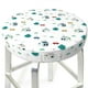 thumbnail image 3 of Balery Cartoon House Car Fundas de asiento para taburete de bar redondo de tela de terciopelo ajustables que protegen de arañazos y manchas para sillas de 14 a 17 pulgadas.-12 inch, 3 of 7