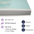 thumbnail image 6 of Proheal Memory Foam Hospital Bed Mattress - Gel Infused Pressure Redistribution with Sloped Heel - 36" x 76" x 6", 6 of 6