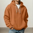 thumbnail image 2 of Mens Shirts Quarter Zip Sweatshirt Solid Waffle Long Sleeve Hooded Tops Light Purple, 2 of 5