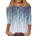 thumbnail image 2 of HAPIMO Women's Loose Tops Sweatshirt Long Sleeve Shirts Gradient Tie Dye Tees Clothing Trendy Autumn Winter Sale Round Neck Pullover Casual Comfy, 2 of 3