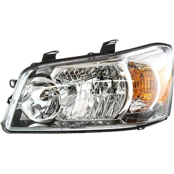 Headlight Compatible With 2004-2006 Toyota Highlander Left Driver Halogen With bulb(s)