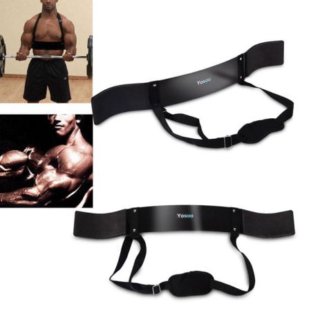 DEFY Heavy Duty Arm Isolator Blaster Gym Body Building Bicep Curl Triceps Black 