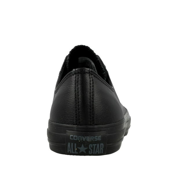 Converse black all star leather mono ox trainers sale