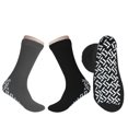 thumbnail image 6 of Pack of 3 Pairs - XXXL Non-Skid Bariatric Extra Wide Slipper Socks for People with Swollen feet Diabetes & Edema (1 Grey 2 Black), 6 of 6