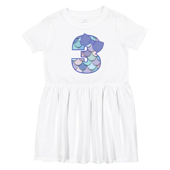 Inktastic 3rd Birthday Mermaid 3 Year Old Girl Girls Toddler Dress
