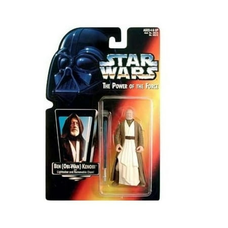 Obi Wan Replica Lightsaber Star Wars: Power of the Force Red Card Ben (Obi-Wan) Kenobi with Short Lightsaber Action Figure ()