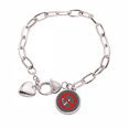 thumbnail image 1 of Logo no fumar Pulsera de cadena de corazón joyería encanto moda, 1 of 3