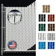 thumbnail image 2 of FenceSource Wave Slat (9 Colors) Single Wall Bottom Locking Privacy Slat for 4', 5', 6', 7' and 8' Chain Link Fence (5 ft, White), 2 of 4