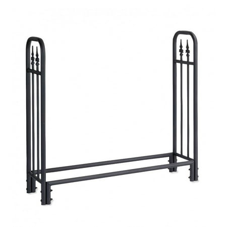 

Plow & Hearth Medium Heavy Duty Steel Firewood Log Rack with Finial Design