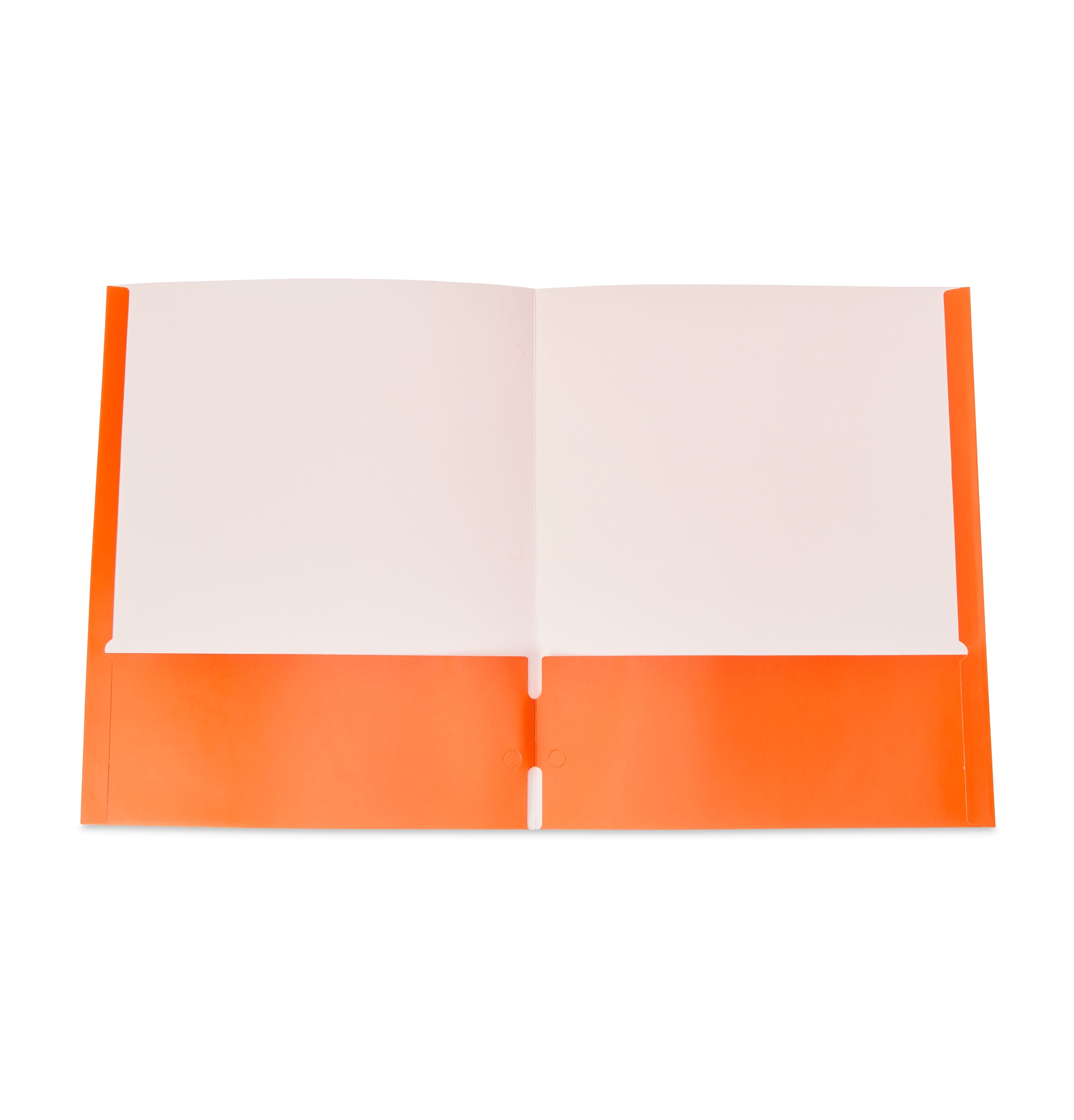 (2 pack) Pen + Gear Two Pocket Paper Portfolios, 50 Count, Orange, Letter Size