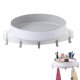 thumbnail image 1 of Giratorio Para Baño, Estante De Almacenamiento Giratorio Multifuncional, Caja De Almacenamiento De Cosméticos Sin Perforaciones, Bandeja De Almacenamiento De Acabado De Cocina Sweethay HA046097-01, 1 of 6