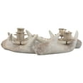 thumbnail image 4 of Northlight Antler Wreath Christmas Taper Candle Holder - 10.25", 4 of 7
