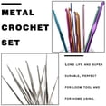 thumbnail image 4 of 100pcs Crochet Hook Set with Storage Bag Knitting Needles Sewing Tools Gauge Scissors Stitch Holder, 4 of 6