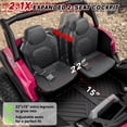 thumbnail image 4 of TOYBSNR 24 Volt 2-Seater Ride on Toys with Remote Control 4WD XXXL Electric Car for Big Kids Ages 3-14, Ride on Cars UTV with 15" EVA Tires, Rainbow LED Lights Bluetooth Music Spring Suspension Pink, 4 of 10