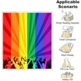 thumbnail image 6 of Rainbow Blanket Gay Pride Parade Sherpa Soft Fleece Throw Blankets Lightweight Fluffy Pride Blanket Pride Decor Suitable for Couch Sofa Bed Living Room, 6 of 6