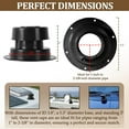 thumbnail image 2 of (2 Pack, Black RV Roof Vent Cover Kits with Putty Tape and Screws, Camper Vents Cap for Trailer RV Roof Vent Cover Replacement, Camper Plumbing Vents Caps Kit for 1" to 2-3/8" OD Pipe, 2 of 12