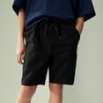thumbnail image 2 of UQJfacai Athletic Basketball Boys Shorts Teen Black Soccer Running Baseball Quick Dry Shorts with Pockets for Youth 3-14 Years, 2 of 7