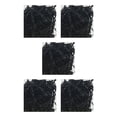 thumbnail image 3 of Hierba de rafia papel triturado Advancent Confeti decoración de fiesta Suministro de embalaje 5piezas negro, 3 of 4