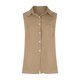 thumbnail image 4 of Vestidos Casuales Para Mujer, Blusas De Mujer De Moda Camisa de verano para mujer, de moda, de color liso, sin mangas, con bolsillos y botones., 4 of 6