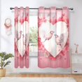 thumbnail image 6 of Birds Heart Flowers Floral Blackout Curtains Patio Door Curtains Window Decoration for Bedroom Living Room 2 Panels, 6 of 7