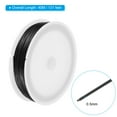 thumbnail image 2 of Uxcell 131 Feet Flexible Paddle Florist Wire 0.5mm Beading Wire Metal Floral Stem Wire Black 2 Rolls, 2 of 6