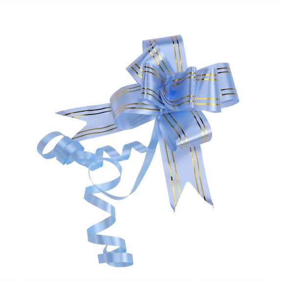 Zehuanyu 20 PCS Gift Bows Blue Ribbon Decorations for Flowers Bouquet