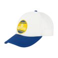 thumbnail image 2 of Corona Trucker Hat, Logo Patch Adjustable Snapback Baseball Cap with Curved Brim, White/Navy, One Size, 2 of 5