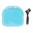 thumbnail image 5 of Unique Bargains 1 Set Braces Box with Brush Mini Braces Storage Box Clear Light Blue, 5 of 5